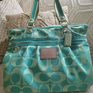 Coach Poppy Signature Glam Tote